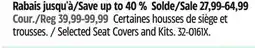 Canadian Tire Selected Seat Covers and Kits offer