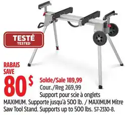Canadian Tire MAXIMUM Mitre Saw Tool Stand offer