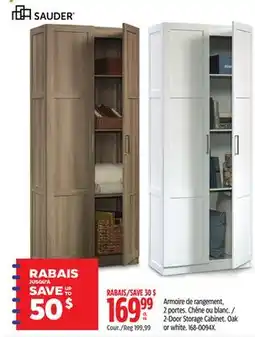 Canadian Tire Sauder 2-Door Storage Cabinet offer