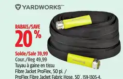 Canadian Tire Yardworks ProFlex Fibre Jacket Fabric Hose, 50´ offer