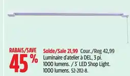 Canadian Tire 3´ LED Shop Light offer
