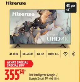 Canadian Tire Hisense Google Smart TV offer