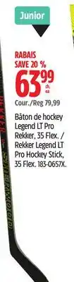 Canadian Tire Sherwood Rekker Legend LT Pro Hockey Stick offer