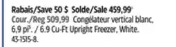 Canadian Tire MASTER Chef 6.9 Cu-Ft Upright Freezer, White offer