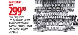 Canadian Tire Master Socket Set offer