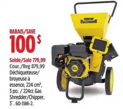Canadian Tire Champion 24cc Gas Shredder/Chipper, 3˝ offer
