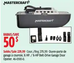 Canadian Tire Mastercraft 1⁄2-HP Belt-Drive Garage Door Opener offer