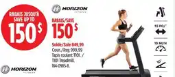 Canadian Tire Horizon T101 Treadmill offer