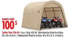 Canadian Tire ShelterLogic Waterproof Shed-In-A-Box offer