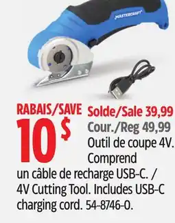 Canadian Tire Mastercraft 4V Cutting Tool offer