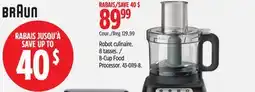 Canadian Tire BRAUN 8-Cup Food Processor offer