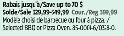 Canadian Tire Selected BBQ or Pizza Oven offer