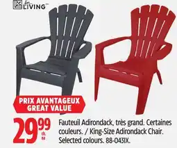 Canadian Tire For Living King-Size Adirondack Chair offer