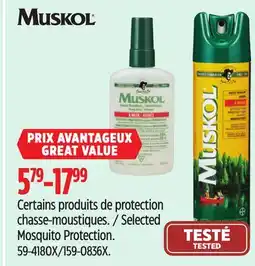Canadian Tire Muskol Selected Mosquito Protection offer