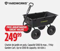 Canadian Tire YARDWORKS Poly Garden Cart offer