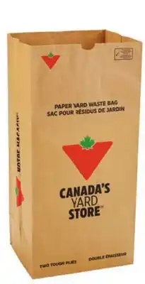 Canadian Tire Canadian Yard Waste 2-Ply Paper Bags, 20-Pack offer