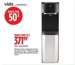 Canadian Tire Vida by PADERNO UV Bottom-Loading Water Dispenser offer