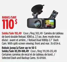 Canadian Tire Reload Dual 1080p 2.7˝ Dash Cam offer
