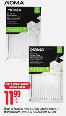 Canadian Tire NOMA MERV 8 Furnace Filters, 2-Pk offer