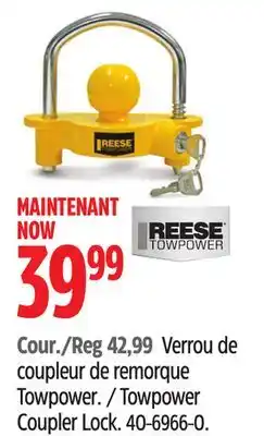 Canadian Tire Reese Towpower Coupler Lock offer