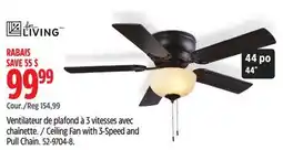 Canadian Tire For Living Ceiling Fan with 3-Speed and Pull Chain offer
