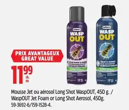 Canadian Tire Wilson WaspOUT Jet Foam or Long Shot Aerosol offer