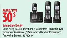 Canadian Tire Panasonic Phone with Answering System offer