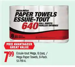 Canadian Tire Mega Paper Towels, 8-Pack offer