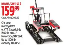 Canadian Tire Motomaster Motorcycle/ATV Jack Up to 1500-capacity offer