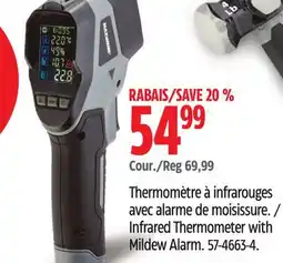 Canadian Tire Maximum Infrared Thermometer with Mildew Alarm offer