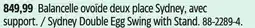 Canadian Tire Sydney Double Egg Swing with Stand offer