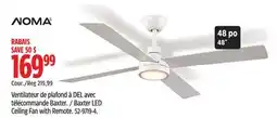 Canadian Tire NOMA Baxter LED Ceiling Fan with Remote offer