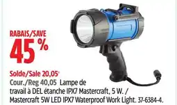 Canadian Tire Mastercraft 5W LED IPX7 Waterproof Work Light offer
