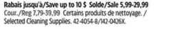 Canadian Tire Selected Cleaning Supplies offer