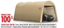 Canadian Tire Heavy-Duty, Round-Style AutoShelter , 10 x 15 x 8´ h offer