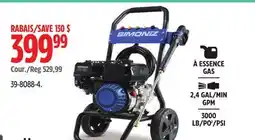 Canadian Tire Simoniz 3000 PSI Gas Pressure Washer & Accessories offer