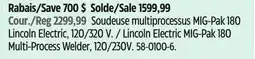 Canadian Tire Lincoln Electric MIG-Pak 180 Multi-Process Welder, 120/230V offer