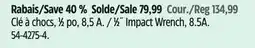 Canadian Tire Mastercraft 1⁄2˝ Impact Wrench, 8.5A offer