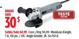 Canadian Tire Maximum 41⁄2˝ Angle Grinder, 7A offer