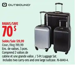 Canadian Tire Outbound 3-Pc Luggage Set offer