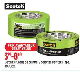 Canadian Tire Scotch Selected Painter's Tape offer