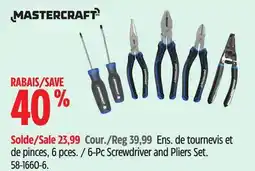 Canadian Tire Mastercraft 6-Pc Screwdriver and Pliers Set offer