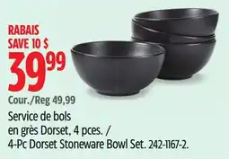 Canadian Tire Paderno 4-Pc Dorset Stoneware Bowl Set offer