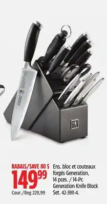 Canadian Tire Henckels 14-Pc Generation Knife Block Set offer