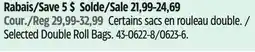 Canadian Tire FoodSaver Selected Double Roll Bags offer