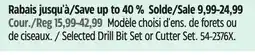 Canadian Tire Mastercraft Selected Drill Bit Set or Cutter Set offer