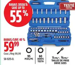 Canadian Tire Mastercraft Socket Set, 95-pc, SAE / Metric offer
