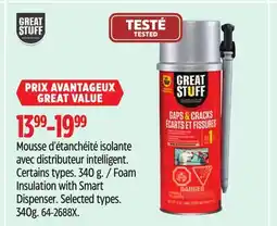 Canadian Tire Great Stuff Foam Insulation with Smart Dispenser offer