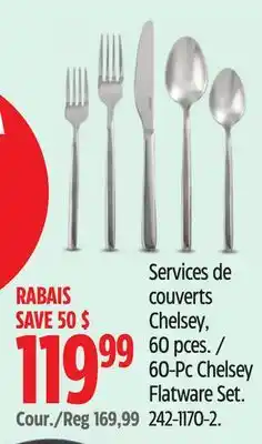 Canadian Tire PADERNO 60-Pc Chelsey Flatware Set offer