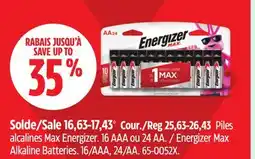 Canadian Tire Energizer Max Alkaline Batteries offer